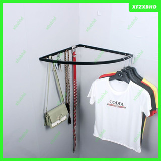 多用途牆角衣帽架轉角掛衣架牆壁衣服架角落衣物收納架簡易晾衣架
