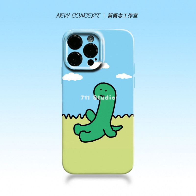 台灣出貨🦖 小恐龍joguman手機殼 卡通小清新高顏值iphone15可愛學院風蘋果16p 手機保護套joguman