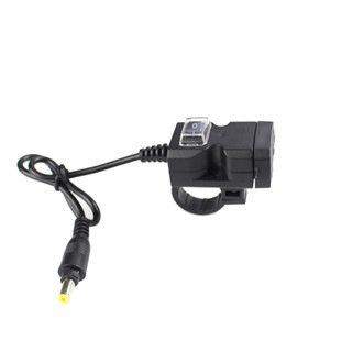 摩托車手機充電器 2.1A+1A 雙 USB 快速充電裝置防水帶開/關開關,適用於手機、平板電腦、MP3、GPS 導航