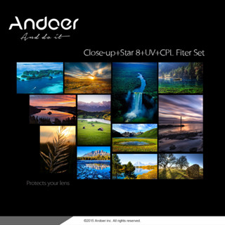 ANDOER 【新品】安多爾67mm UV+CPL+特寫+4+星星8點濾鏡圓形F