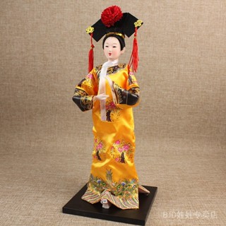 [5/30國風娃娃擺件，鑰匙扣]30CM清宮絹人清朝宮女格格禮品工藝品中禮物中式餐廳裝飾擺件古風[下單前聯係客服，下單後
