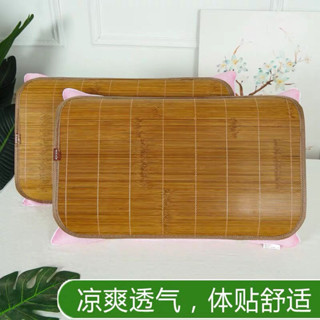 熱門商品涼蓆涼蓆夏季竹蓆竹蓆枕片枕套單人夏天然防滑竹製冰絲枕芯套枕涼蓆涼蓆枕套單人雙人夏gdfgb