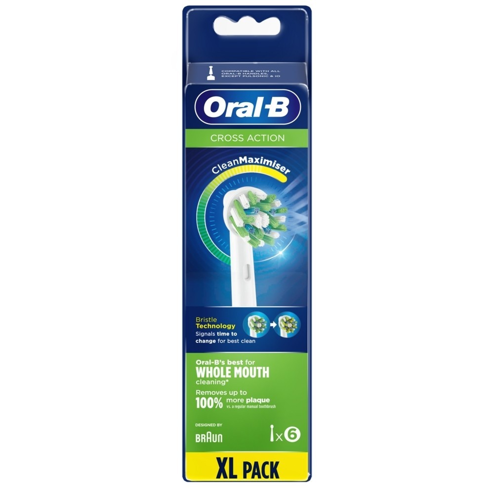 Oral-B 深層清潔多動向交叉刷頭(6入)  EB50-6 【全國電子】