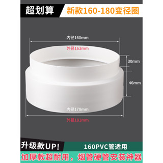 【品質保證】抽油煙機 變徑圈 PVC管 轉換接頭 排煙管 變徑器 高品質 可靠