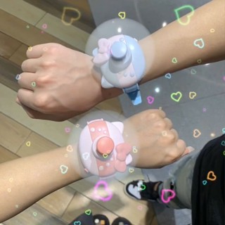 Hello Kitty手錶風扇可愛迷你風扇手錶usb直充學生閨蜜情侶禮物