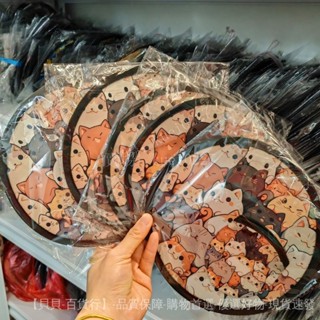 【良品】夏季折疊小團扇手持旋轉圓扇扭扭口袋扇兒童三麗鷗卡通可折疊扇子