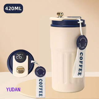 YDMY 316不鏽鋼保溫杯 智慧溫度顯示咖啡杯 戶外辦公便攜汽車杯