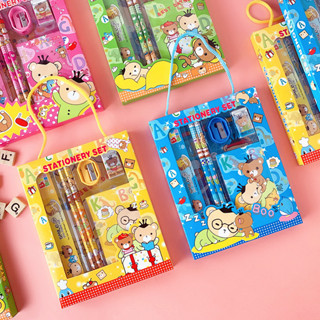 文具套裝6件套小學生開學兒童學習禮盒幼兒園生日禮物獎品