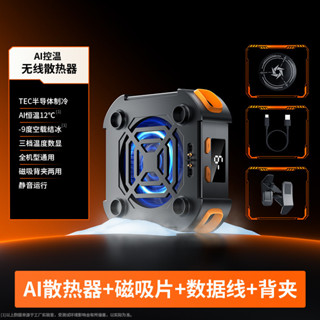 新款手機散熱器 磁吸製冷 AI只能控溫散熱器 手機散熱磁吸 無線充電 靜音散熱器 半導體降溫神器 背夾散熱 直播可用