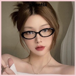 ORIENTLIIY橢圓框眼鏡時尚戶外貓眼眼鏡Y2K復古電腦閱讀護目鏡防藍光眼鏡