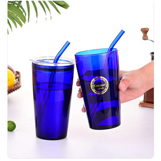 咖啡隨行杯 陶瓷保溫杯 零極限藍色太陽玻璃水杯搖搖杯創意彩色馬卡龍玻璃杯冷飲果汁杯