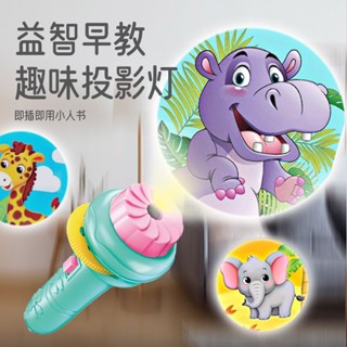 新品現貨投影兒童手電筒玩具嬰兒早教益智發光圖案認知寶寶識圖幼兒投影儀20250604