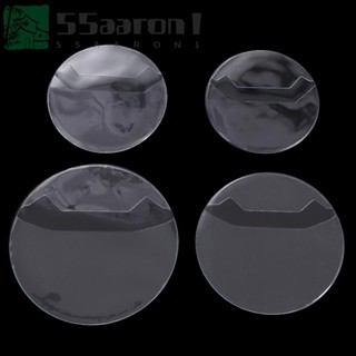 AARON1 5 件 Ita 袋別針盒,透明徽章保護套徽章展示套,圓形卡片收納盒保護 PVC 圓形徽章保護套商品展示