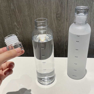 冷水壺 水壺 1000ml 水壺 2000ml 時間刻度防摔塑膠水杯子女男學生韓版高顏值ins風便攜大容量水瓶
