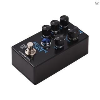 MOSKYaudio ACCURATE DRIVE 吉他低音效果踏板 吉他驅動效果器 真旁路6.35mm輸入輸出介面 黑