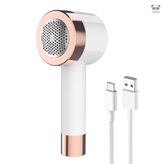 2合1 USB毛球修剪器粘毛器家用小型衣服去球器便攜式充電剃毛器 白色