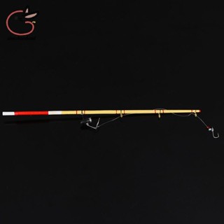 GRDOG 1 件 1:12 娃娃屋微型釣魚工具模型玩具娃娃屋釣魚竿桿 th