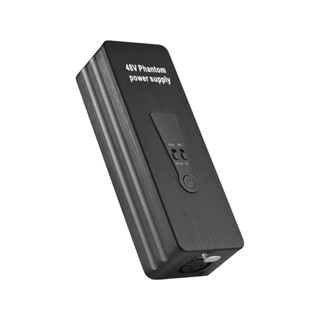 全新 48V/12V 幻象電源,適用於電容式麥克風麥克風前置放大器即插即用便攜式可充電幻象電源低噪音無幹擾長達約 18