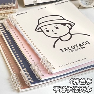 TacoTaco不硌手活頁本B5可拆卸綫圈筆記本本子高顔值初中生記事紙
