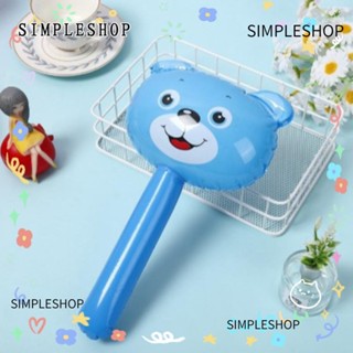 SIMPLESHOP 兒童充氣,帶小鈴鐺兒童玩具小動物玩具,卡通印花充氣錘