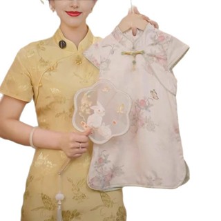 【HOT 本舖】童裝 兒童夏季旗袍裙新款中式旗袍裙中國改良女童夏季漢服連衣裙500395