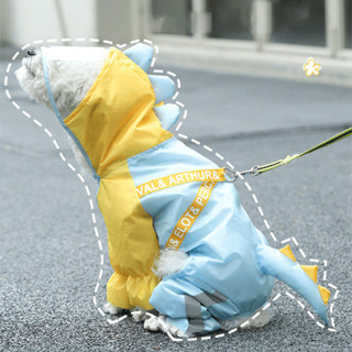 狗狗雨衣雨天防水衣服寵物小狗小型犬中型犬泰迪比熊全包四腳雨披