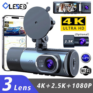 3 通道 4K 2160P 車載硬碟錄像機 5G WIFI GPS 行車記錄儀攝像頭駕駛室影片行車記錄儀行車記錄儀黑匣子