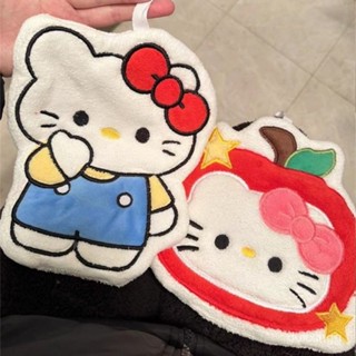 [柔軟]可愛擦手巾Hello Kitty少女心新款珊瑚絨掛式吸水抹布廚房毛巾 1AM5