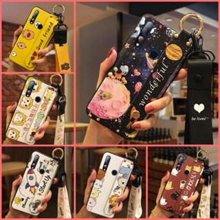 指環軟殼HTC Desire 19 Plus/D19+手機殼掛繩腕帶矽膠青春支架防塵純色情侶可愛創意潮流男女款卡通趣味