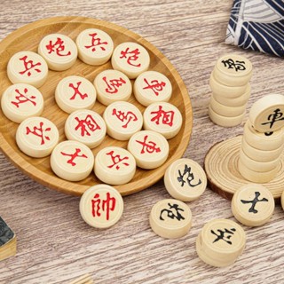 推薦中國象棋實木老人學生休閒折疊木盒純手工折疊棋盤實身補棋實木老人學生休閒折疊木發20250525