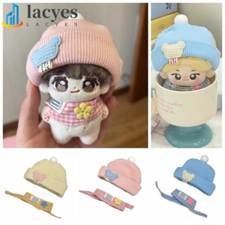 LACYES娃娃衣服套裝,圍嘴熊帽子10釐米棉娃娃衣服:,毛絨玩具衣服迷人的有趣的創意兒童禮物