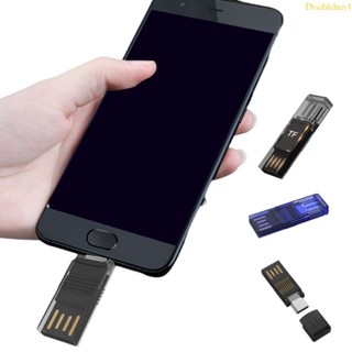 DOU 2 合 1 讀卡器 USB3 0 USB C 型轉 SD TF 讀卡器 OTG 適配器智慧存儲卡讀卡器