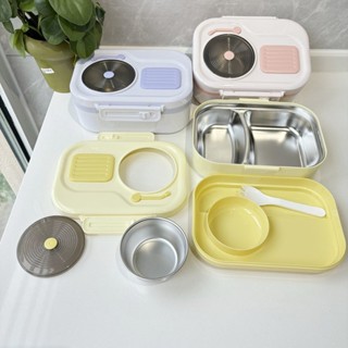 湯碗便噹盒大容量保溫ins風小學生飯盒不銹鋼新款加厚帶餐具