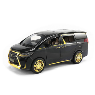 現貨速發XLG合金車模1比24雷克薩斯LM兒童帶聲光回力模型擺件玩具整箱批發