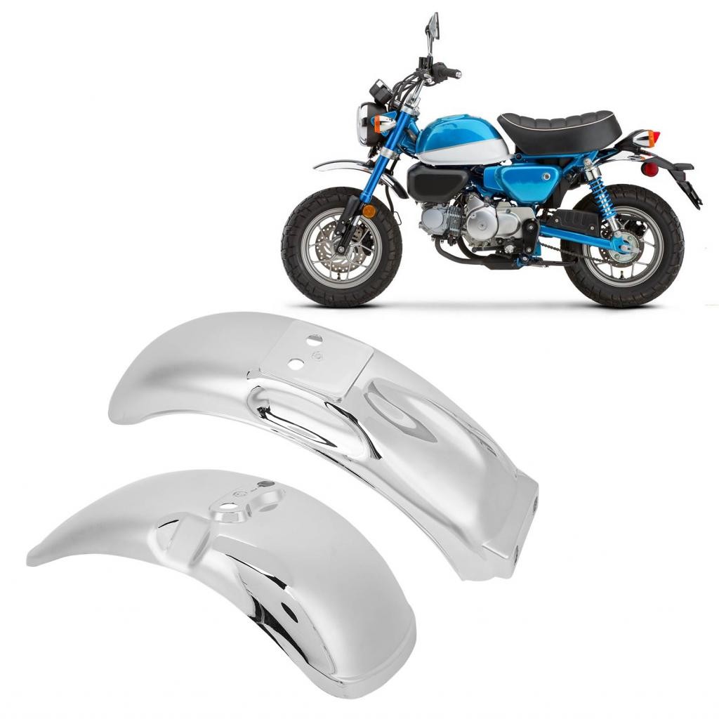 鍍鉻摩托車車輪擋泥板防護裝置，用於Z50 Z50A Z50J Fit 8in或10英寸車輪增強保護