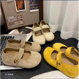 🎀臺灣出貨🎀包頭勃肯鞋 3公分高 增高休閒風韓版單鞋溫柔瑪麗珍復古春夏圓頭夏季春季包跟勃肯鞋