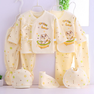 新生兒衣服純棉內衣0-3個月嬰兒套裝剛出初生男女寶寶春秋四季款[llw]