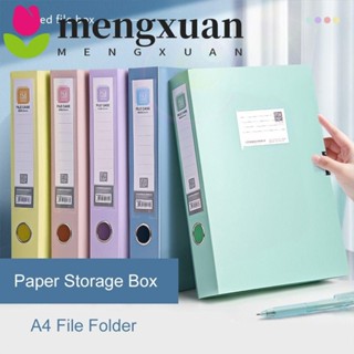 MENGXUANA4檔案夾,加厚防塵紙張收納盒,多功能PP塑膠莫蘭迪顏色文件案例檔案