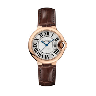 Cartier 卡地亞女表33mm表徑藍氣球系列玫瑰金自動機械手錶女W6920069