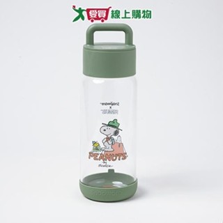 Snapware 康寧史努比提把隨行玻璃杯710ml 杯子 隨行杯 玻璃杯【愛買】
