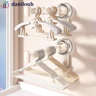 DANILO晾衣架,可摺疊式可拓展吸盤衣架,創意塑膠壁掛式節省空間陽臺掛架小戶型