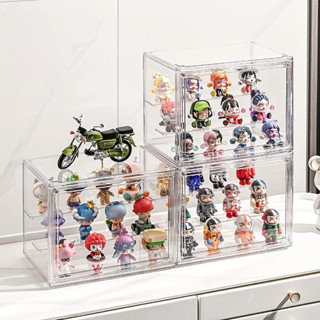 毛絨公仔收納盒毛絨玩具模型展示櫃 Labubu Dimoo Molly Hacipupupu 展示架 Racker Po