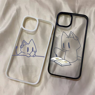 IPhone 16e 7 8 Plus XS Max X XR SE2022 可愛 Line Cat 透明矽膠防震保護套