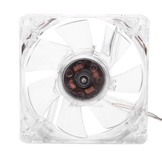 8cm USB七彩光透明散熱風扇5V CPU散熱風扇適用於PC電腦