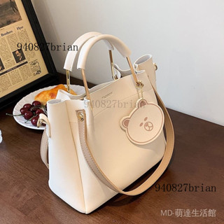 新品 免運🎀.新款潮洋氣大容量手提單肩包包女夏季時尚百搭通懃水桶斜挎包