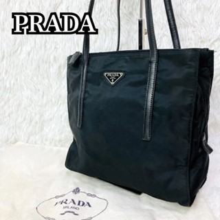 PRADA 托特包 肩揹包 Tessuto 皮革 尼龍 日本直送 二手