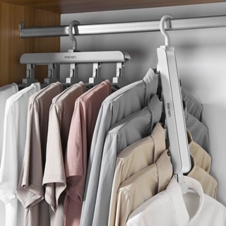 衣架家用衣架家用衣架神器無痕衣服掛鉤宿舍學生折疊衣服架子多功能衣架家用衣櫃收納神器無痕20250615