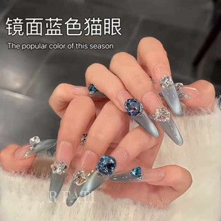 貓眼甲油膠 貓眼指甲油 貓眼美甲 白開水藍色玻璃珠貓眼甲油膠2025年流行色秋冬季顯白貓眼光療膠