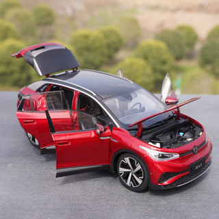 【精品】現貨1：18 原廠上汽大眾 ID.4X SUV ID4X 燈光版合金模擬汽車模型