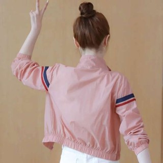 北極絨外套 搖粒絨外套 保暖外套 防曬衣女薄款夏季短外套女裝2025新款刺繡防曬服防紫外線透氣上衣